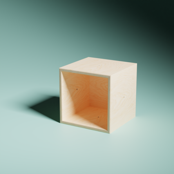 Cube - 30x30x30cm - Bouleau